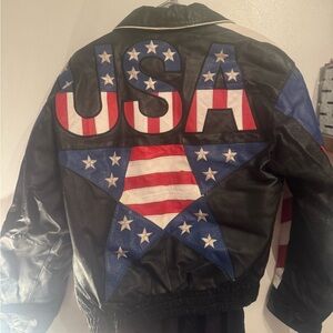 CLUB 66 California Tip Top VTG 80s LEATHER JACKET SIZE SMALL